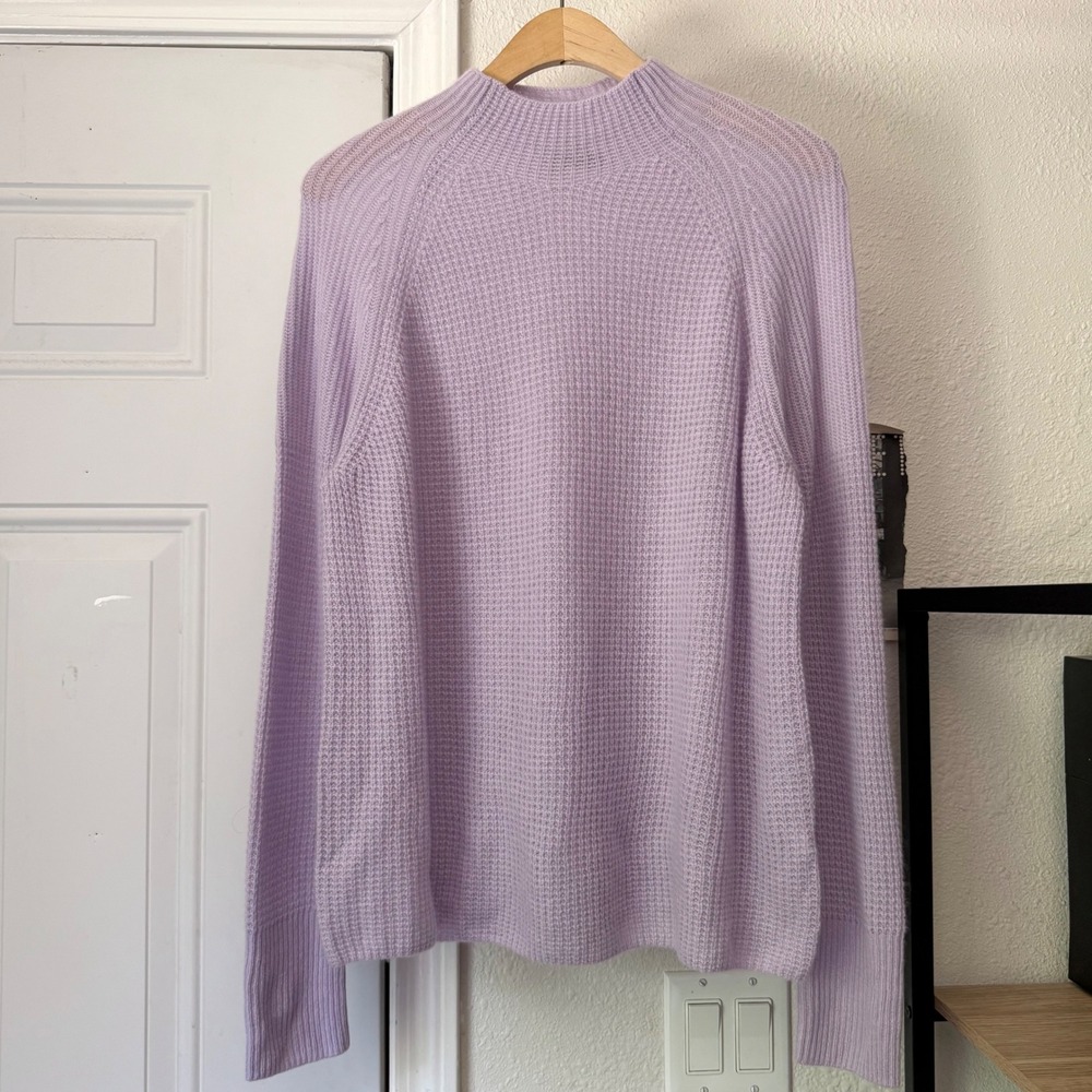 VINEYARD‎ VINES lavender lilac cashmere lightweight mock neck pullover sweater
